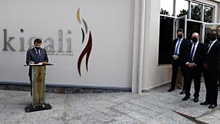 Emmanuel Macron in Kigali, der Hauptstadt von Ruanda