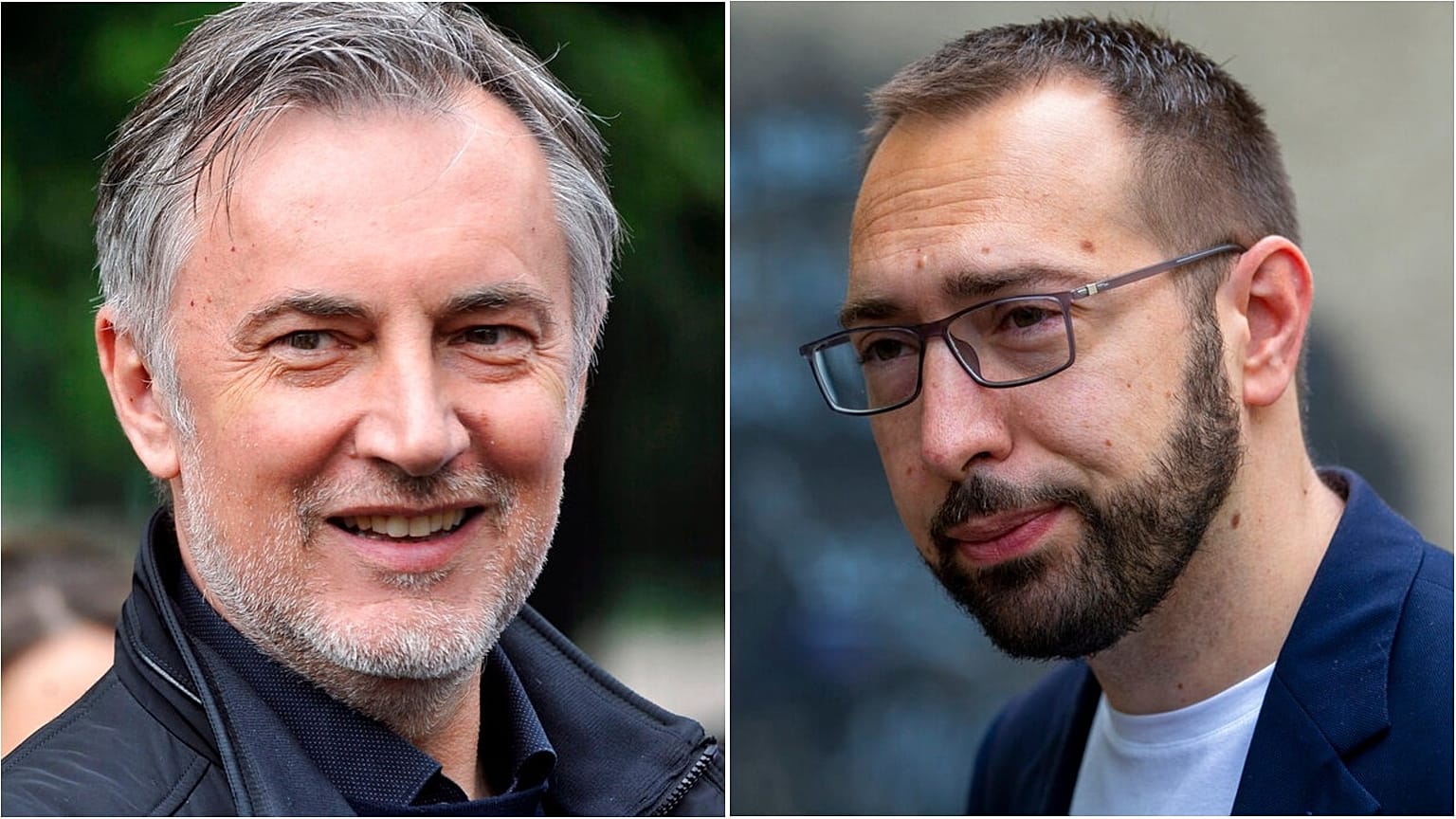 Miroslav Skoro, left, and Tomislav Tomasevic, right