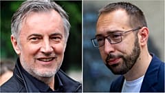 Miroslav Skoro, left, and Tomislav Tomasevic, right