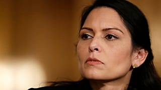 Britain's Home Secretary Priti Patel speaks during a media briefing on the COVID-19 pandemic in Downing Street, London, on January 21, 2021.