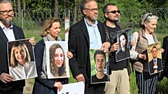 Акция протеста на границе Литвы и Беларуси