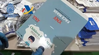 Incautación de seis millones de mascarillas falsas