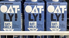 Oatly containers in North Miami, US