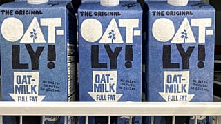 Oatly containers in North Miami, US