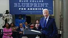 President Joe Biden delivers remarks on the economy at the Cuyahoga Community College Metropolitan Campus, Thursday, May 27, 2021, in Cleveland.