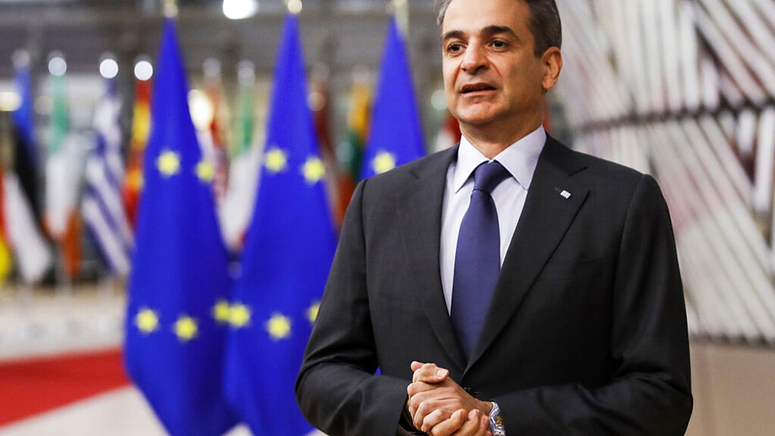 Greek Prime Minister Kyriakos Mitsotakis