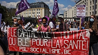 Manifestation en soutien aux soignants, Bruxelles le 29 mai 2021
