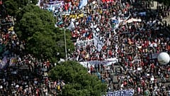 People protest against the government's response in combating COVID-19, demanding the impeachment of President Jair Bolsonaro, in Rio de Janeiro, Brazil, May 29, 2021.