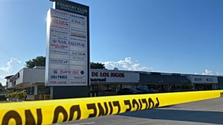 Il luogo dove è avvenuta la sparatoria, a Hialeah nella contea di Miami-Dade