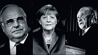Helmut Kohl - Angela Merkel - Konrad Adenauer