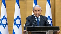 Benjámin Netanjahu izraeli miniszterelnök a jeruzsálemi parlamentben 2021. május 30.