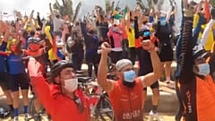 En su pueblo,  Zipaquirá, el triunfo de Bernal ha sido un espaldarazo para todos los vecinos