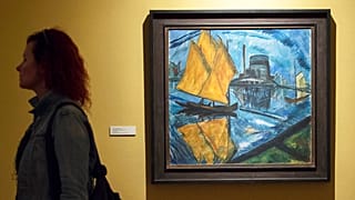 Erich Heckel egy másik híres festménye, a Sárga vitorlák (1913)