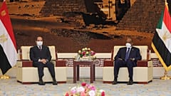 الرئيس المصري عبد الفتاح السيسي ورئيس المجلس الانتقالي السوداني عبد الفتاح البرهان