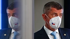 Czech Republic's Prime Minister Andrej Babis after an EU summit in Brussels. Tuesday, May 25, 2021, 