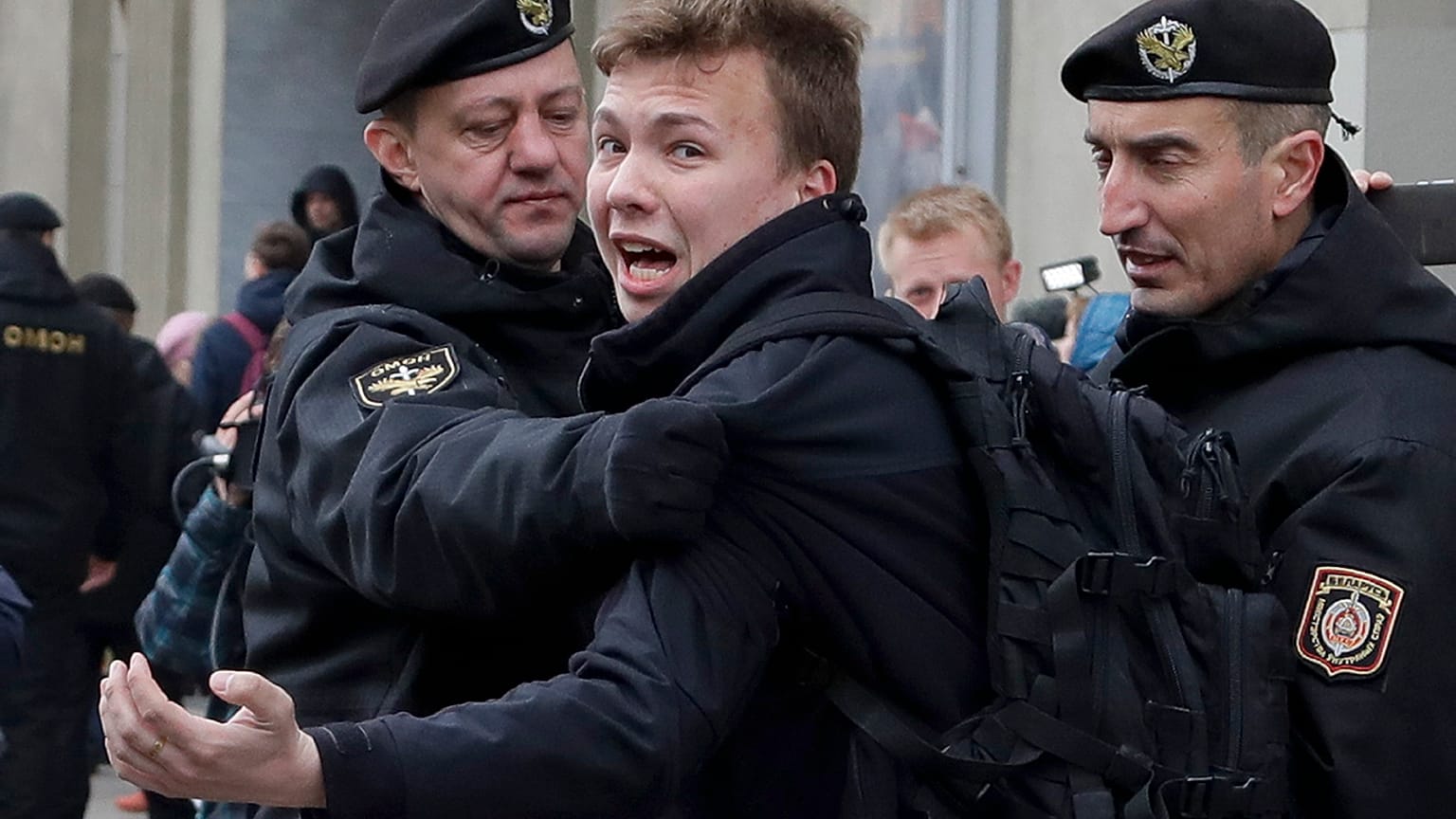 Задержание Романа Протасевича 26 марта 2017 года в Минске