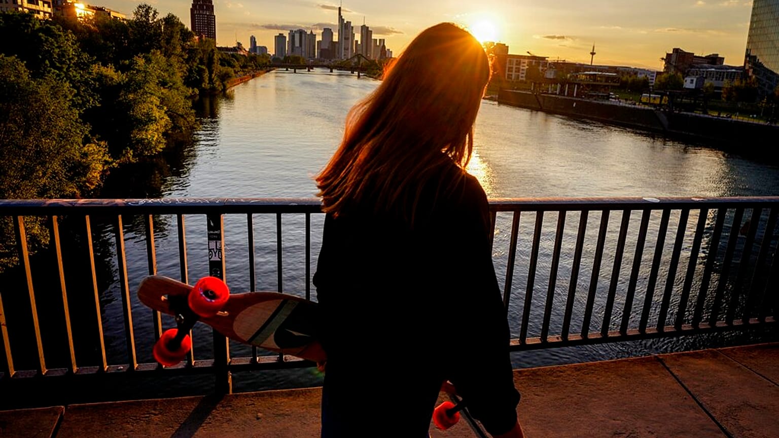 Sonnenuntergang in Frankfurt am Main