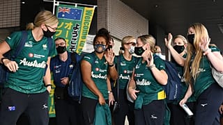 Mitglieder der australischen Softball-Auswahl