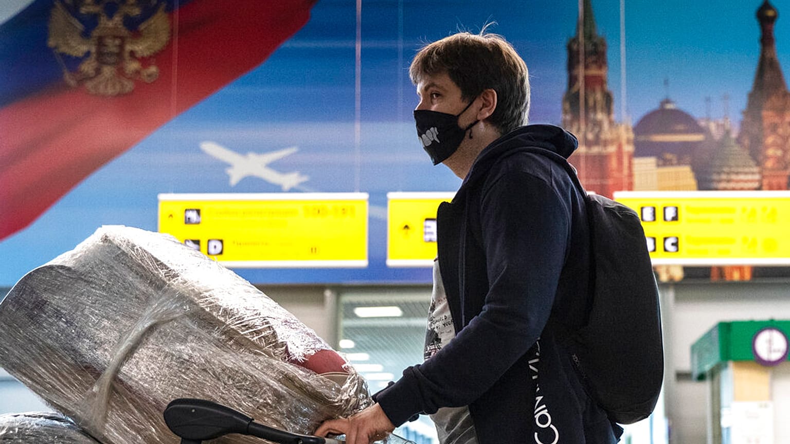 Aeroporto de Sheremetyevo, nos arredores de Moscovo
