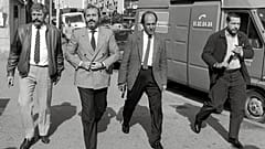 Le juge Giovanni Falcone à Marseille (France), le 21 October 1986 