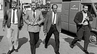 Le juge Giovanni Falcone à Marseille (France), le 21 October 1986 