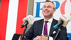Norbert Hofer during a press conference in Vienna, Austria on May 20, 2019.