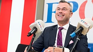 Norbert Hofer during a press conference in Vienna, Austria on May 20, 2019.