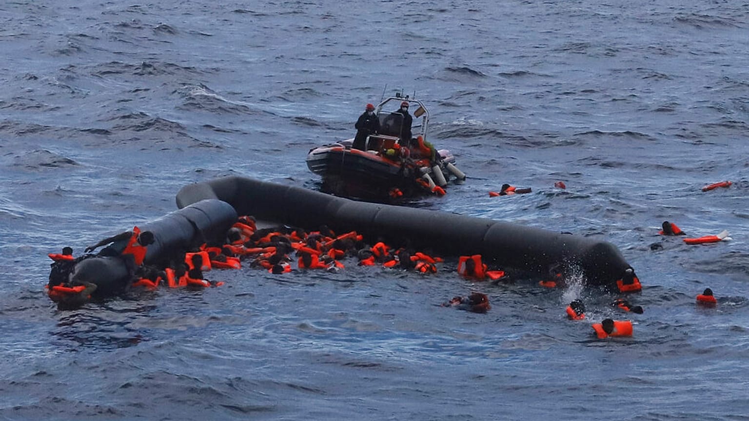 file photo refugees and migrants are rescued by members of the Spanish NGO Proactiva Open Arms,