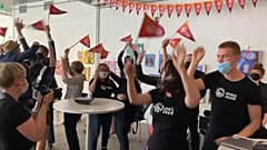 Jubel nach der Bekanntgabe