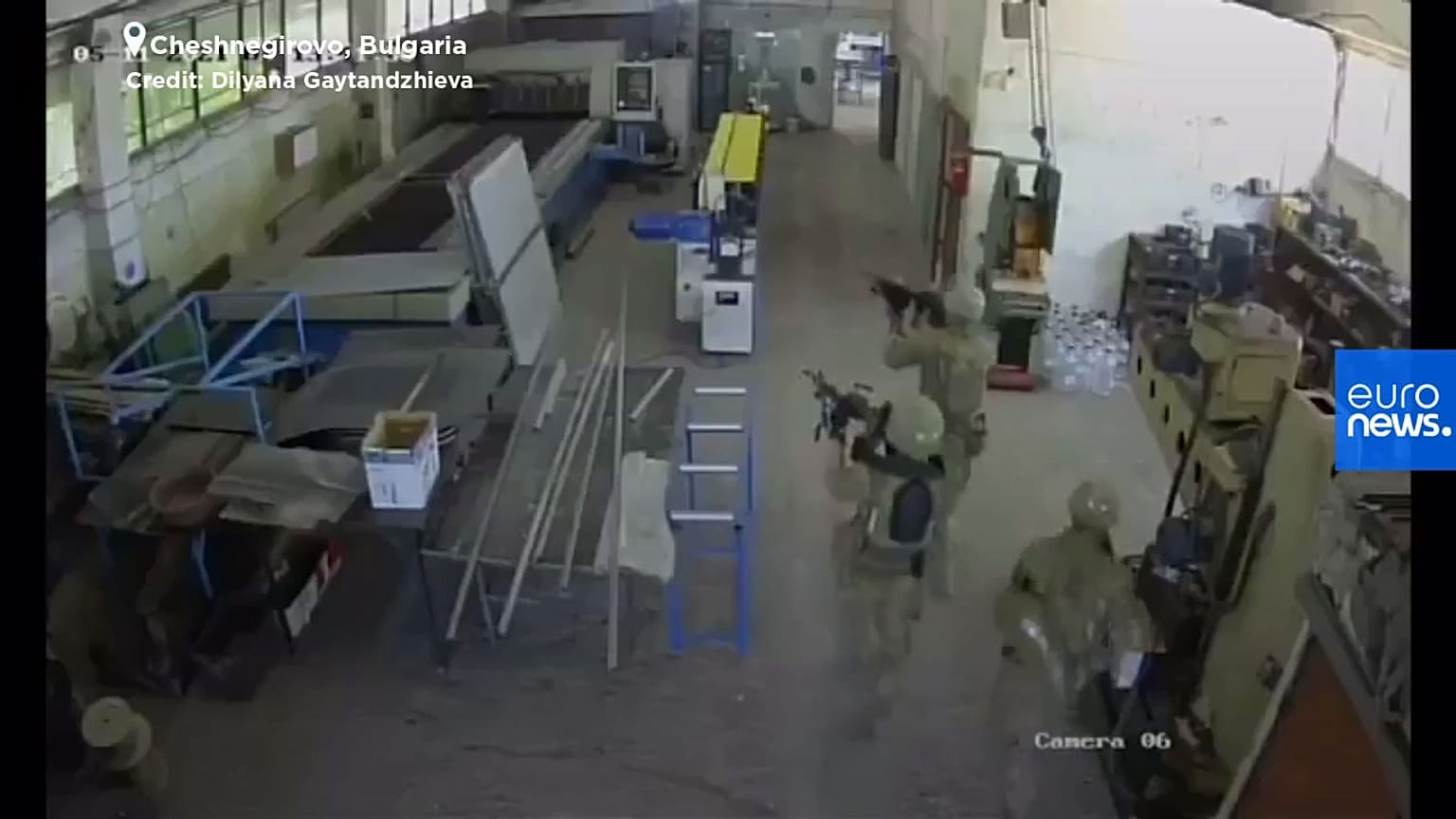 Un momento de la operación militar (captura de pantalla)