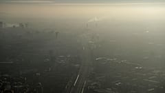 Pollution haze over South East London