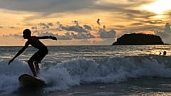 Surfer Kata Beach in Phuket, Thailand, 26.05.2019