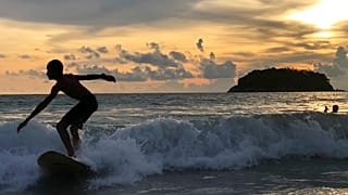 Surfer Kata Beach in Phuket, Thailand, 26.05.2019