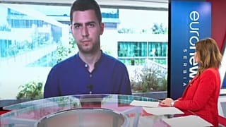 Le plateau d'euronews Serbie