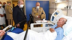 El presidente de Argelia visita en el hospital al líder del Polisario, Brahim Gali