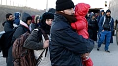Migrantes en Grecia