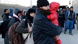 Migrantes en Grecia