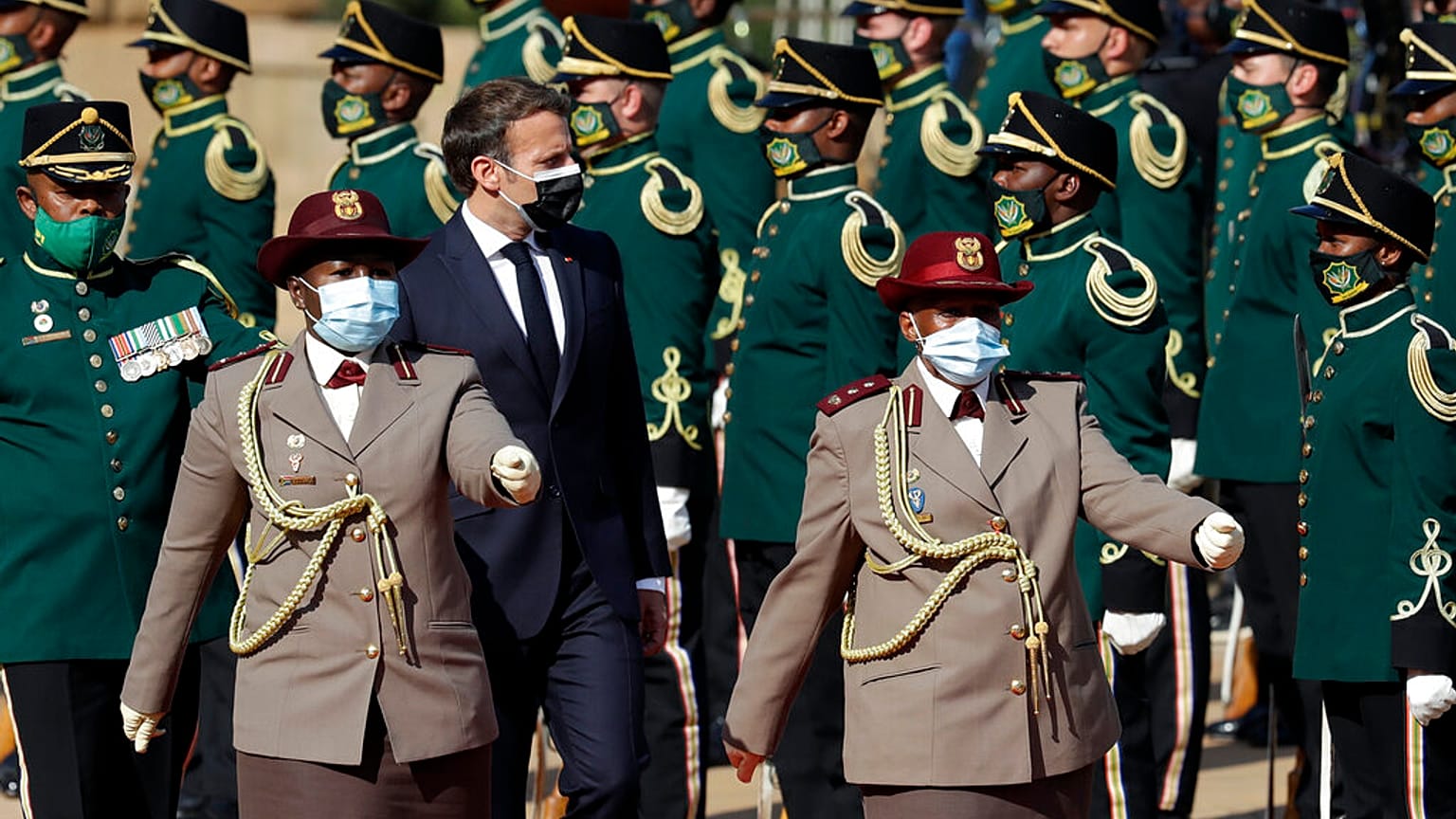 Emmanuel Macron in Kapstadt (Südafrika) am 28. Mai 2021