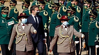 Emmanuel Macron in Kapstadt (Südafrika) am 28. Mai 2021