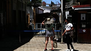 Οδόφραγμα στην οδό Λήδρας