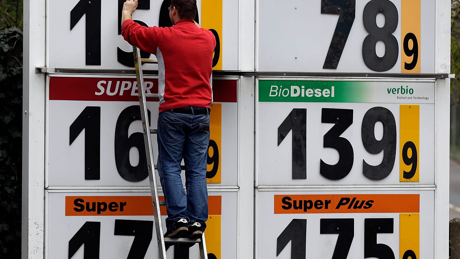 Archivbild Tankstelle in Duisburg 