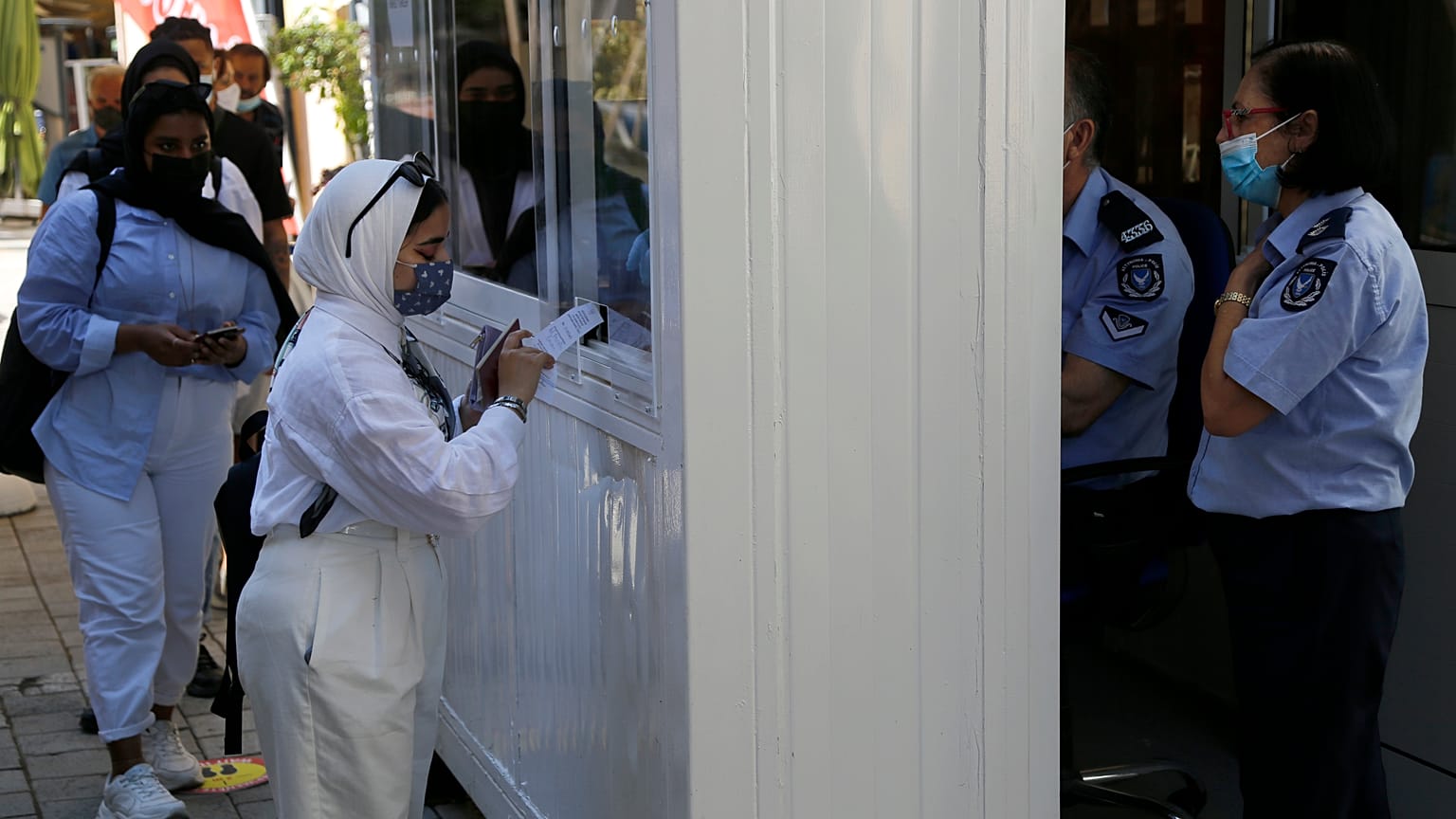 Virus Outbreak Cyprus Chekpoints