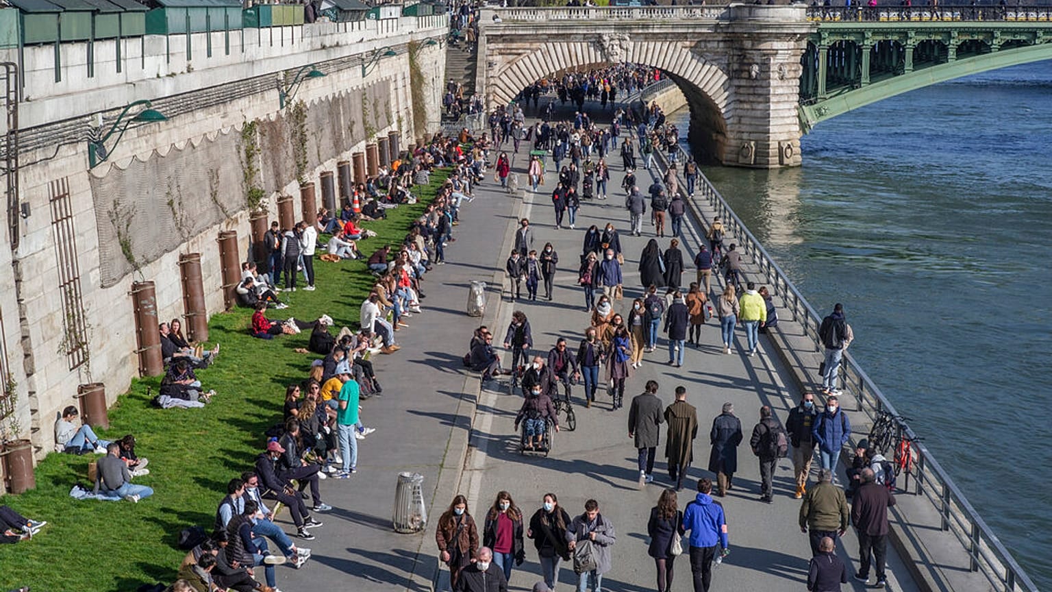 Las orillas del río Sena en París el pasado mes de marzo.