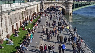 Las orillas del río Sena en París el pasado mes de marzo.