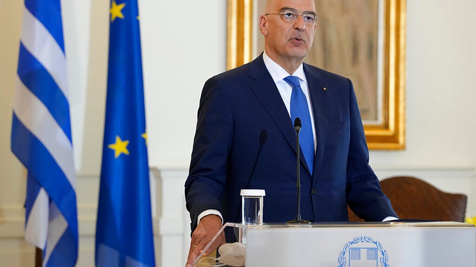 Ο υπουργός Εξωτερικών της Ελλάδας Νίκος Δένδιας - φώτο αρχείου