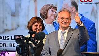 Reiner Haseloff nach dem Wahlsieg in Sachsen-Anhalt