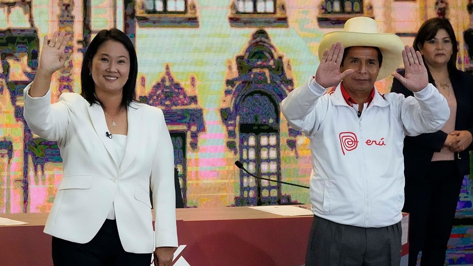 Keiko Fujimori and Pedro Castillo