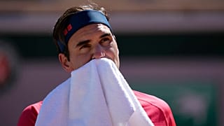 Roger Federer május 31-én, az első meccsén a Garroson