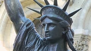 Replica of the Statue of Liberty in the courtyard of the CNAM (Conservatoire National des Arts et Métiers)
