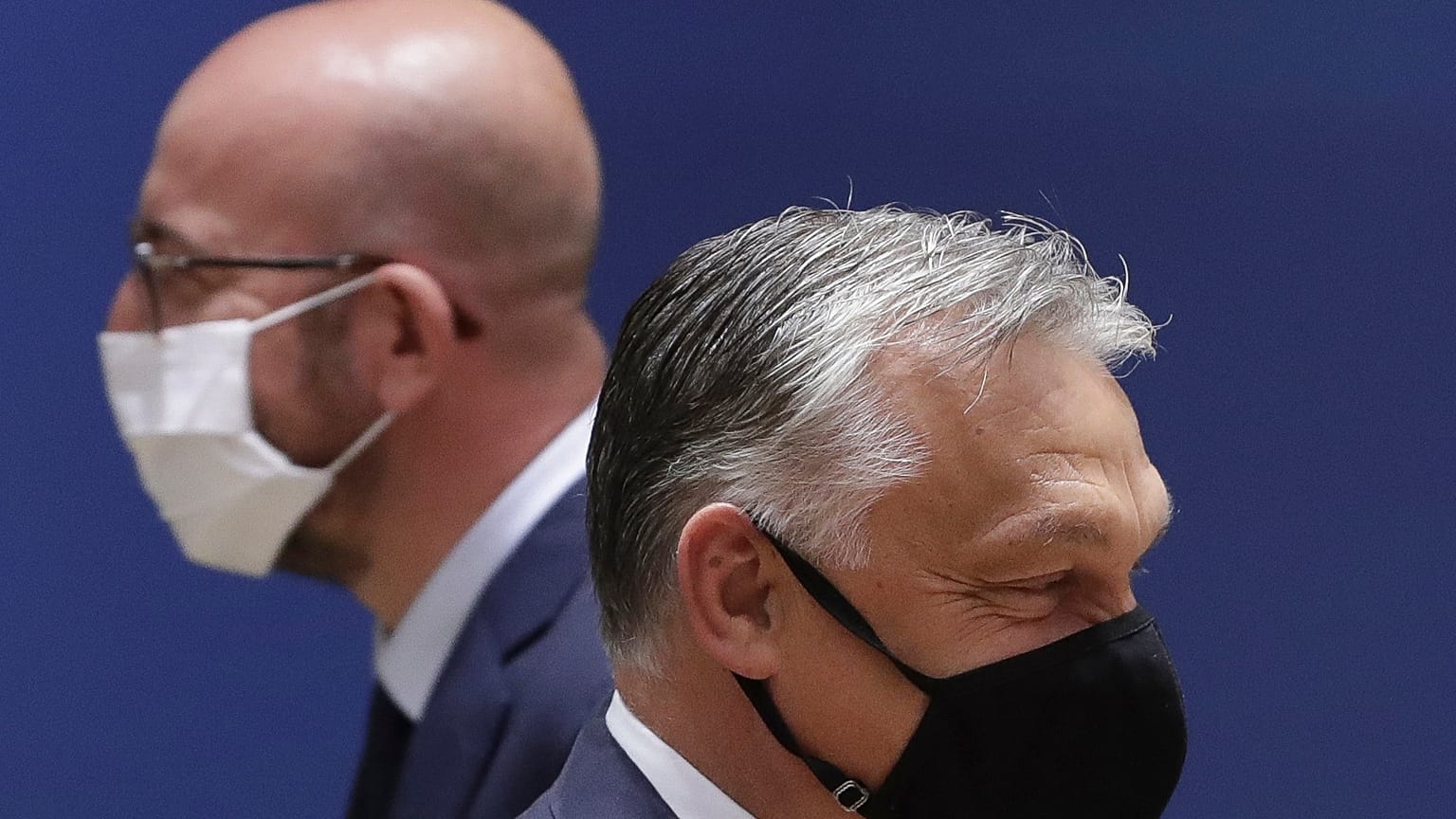 Charles Michel, az Európai Tanács elnöke és Orbán Viktor magyar miniszterelnök